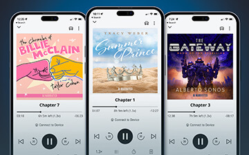 audiobooks on phone screens