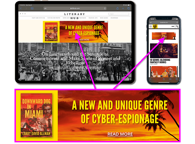example of BookBaby's Google ads for authors