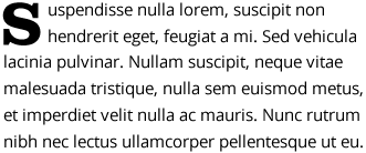 example of drop caps