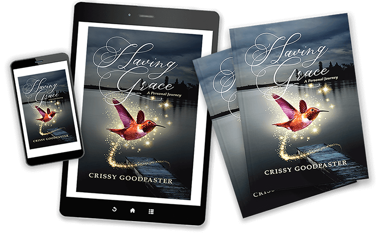 Two published printed books and eBook covers on a tablet and mobile phone