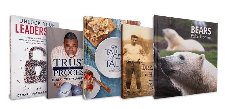 Various printed, self-published books