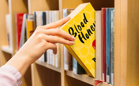 an image of an open book