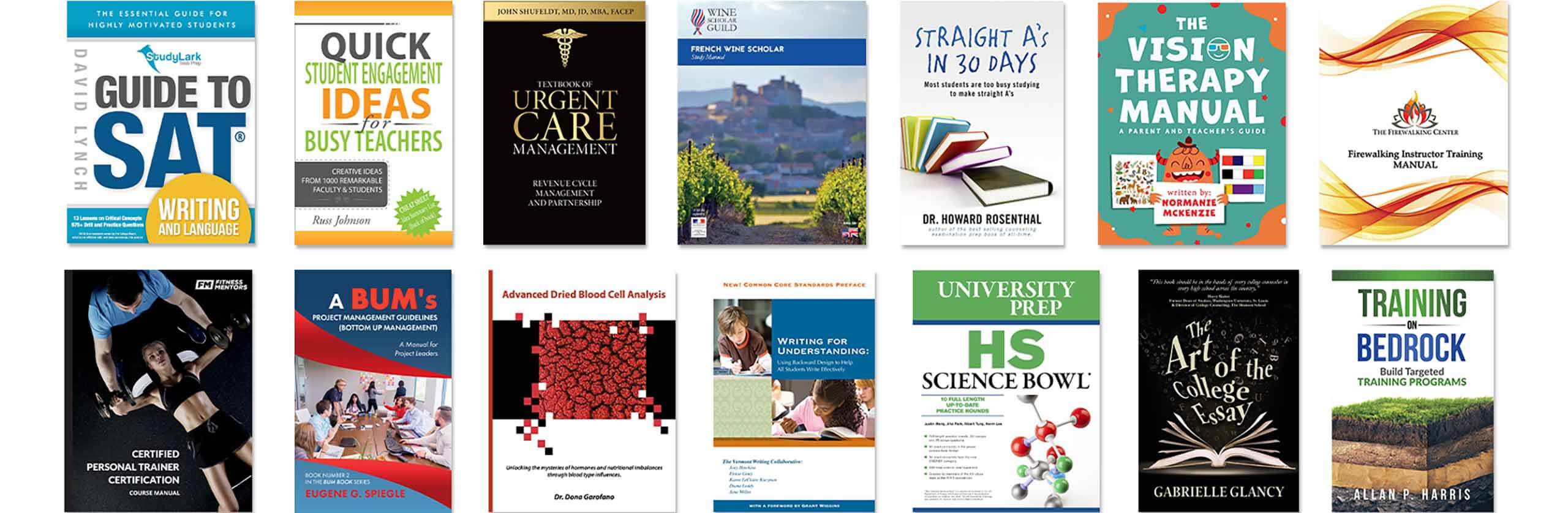 Educational textbooks published with BookBaby