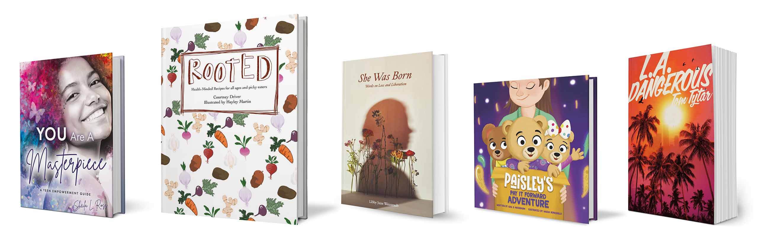 covers of books published with BookBaby